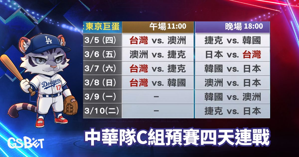 中華隊C組預賽